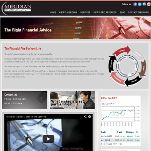 web design Meridian Wealth